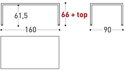 Varaschin Прямоугольный садовый стол из hpl Victor 92tl - Вид №6
