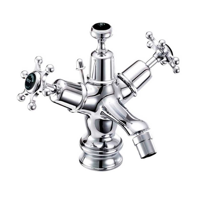 Смеситель для биде на 1 отверстие Regent, с донным клапаном [BIR13 BLA] Regent Burlington T15-QT BLA, T3 BLA, T4B - Вид №1