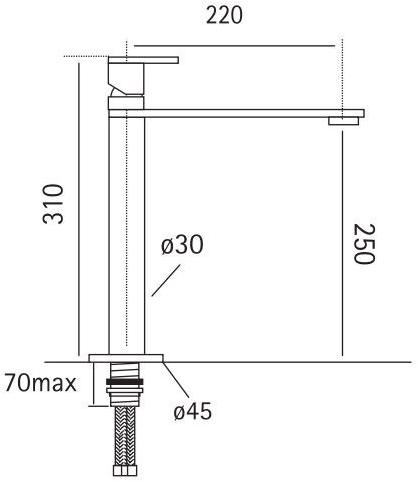 Quadrodesign Смеситель кухонный с поворотным изливом Kitchen brass sun-id-1406797 - Вид №2