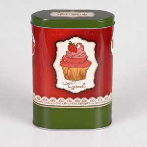 37657 Емкость для сыпучих продуктов 01 13.5 x 7.5 x 19.2 см "Пирожное" Феникс-Презент