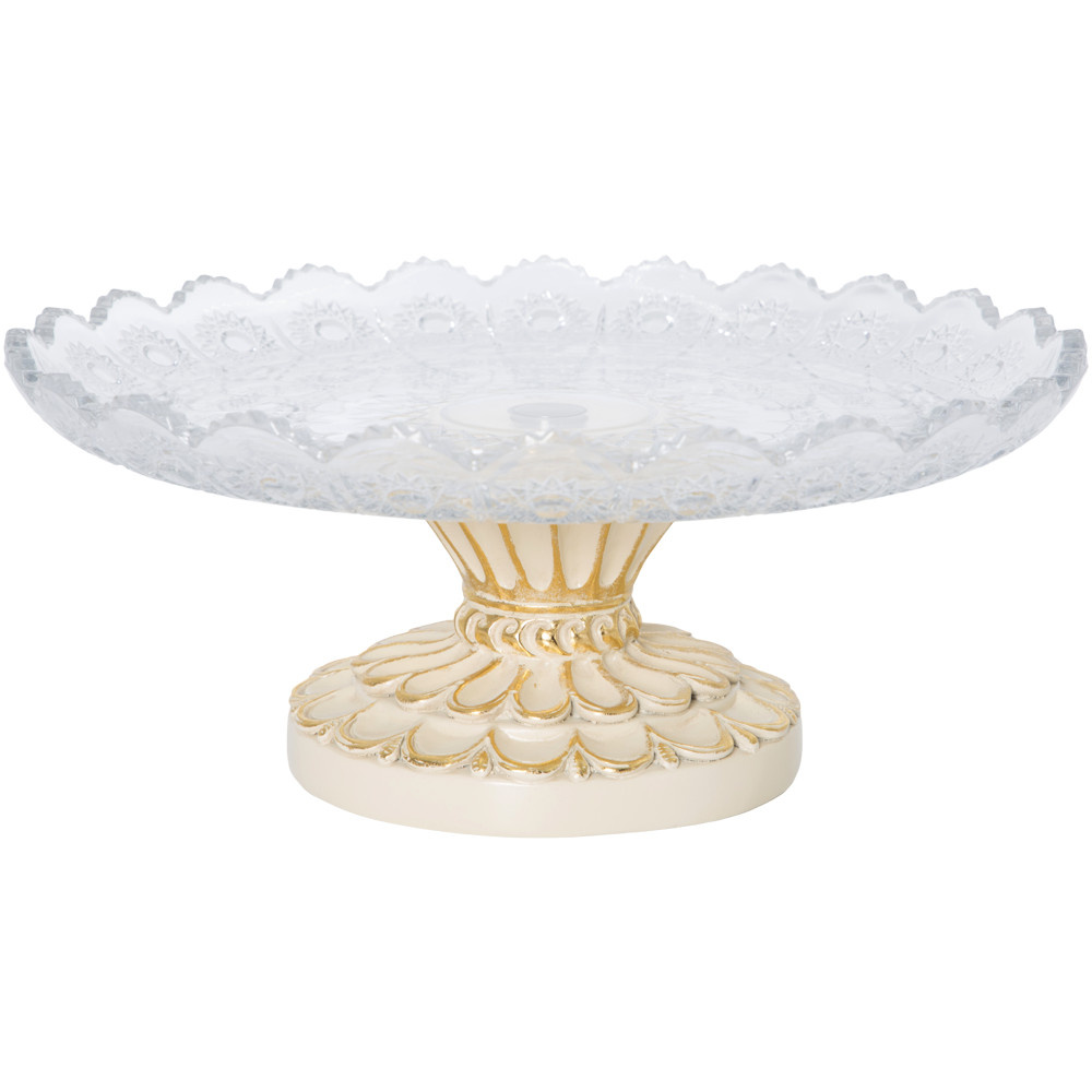 52097 BOGACHO Фруктовница-конфетница - 14 Айвори мрамор / стекло  - Вид №1