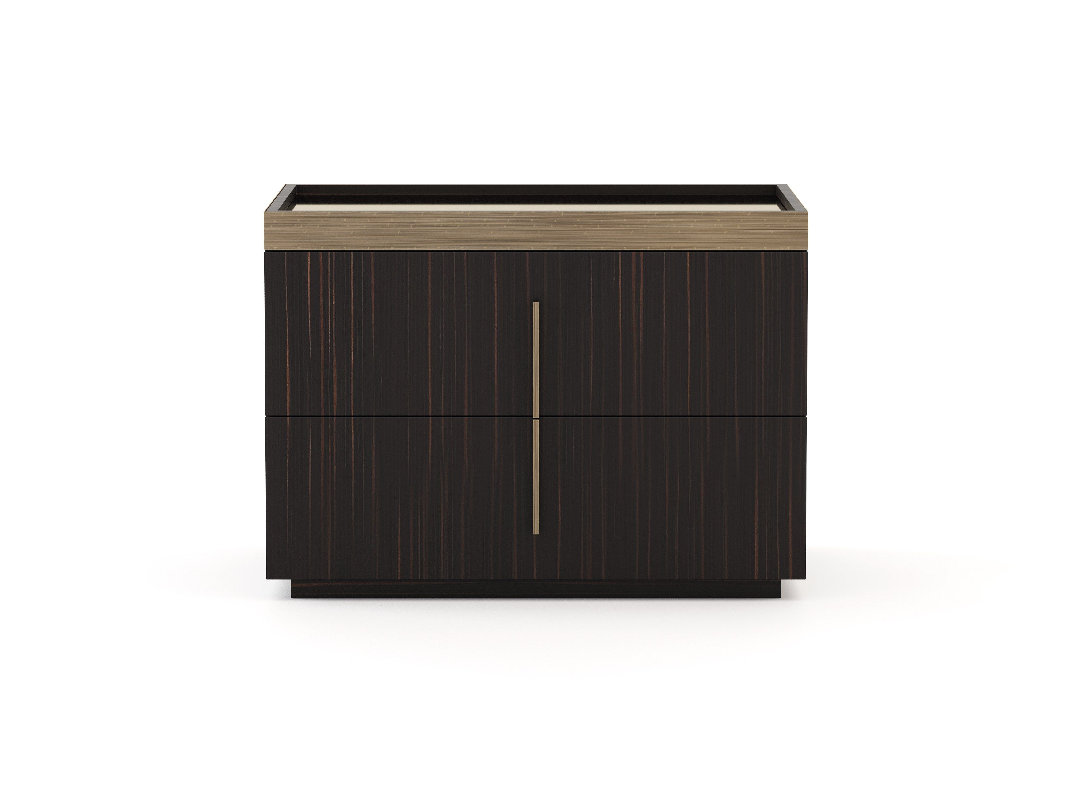 Прямоугольная прикроватная тумбочка из шпона с ящиками Stylish Club ARCH-00040121 - Вид №13