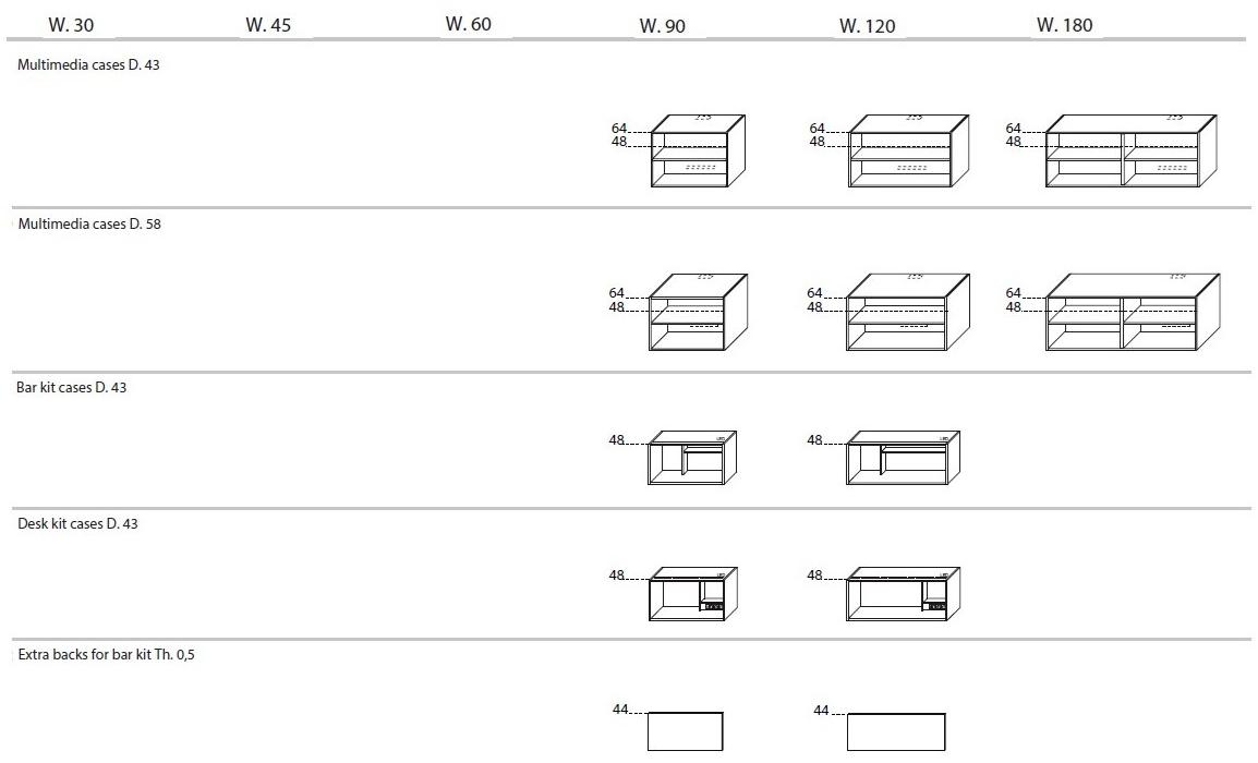 Cappellini Модульная лакированная стенка для хранения sun-id-1433890 - Вид №17