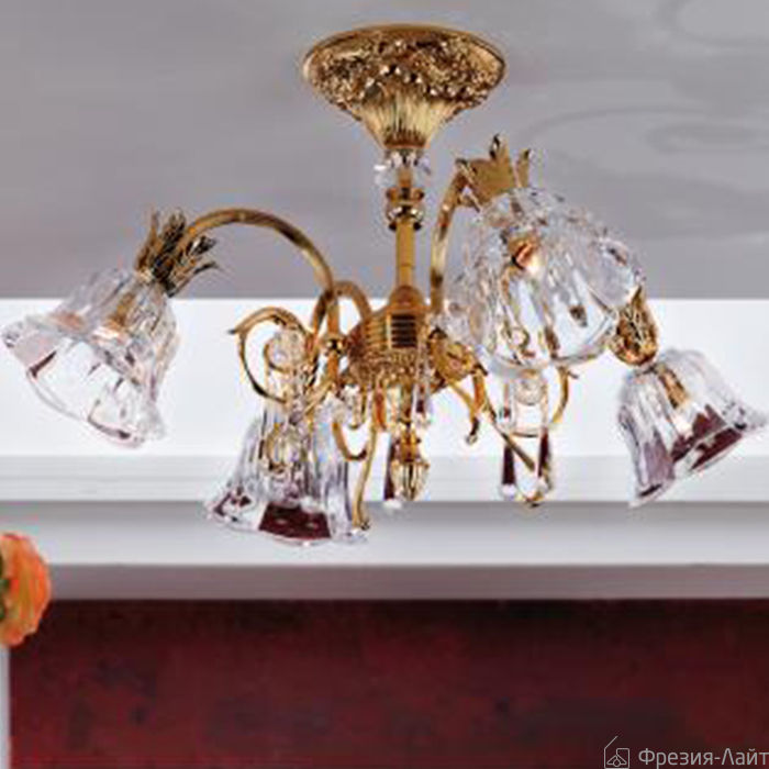 Orion LU 2392/4+1 gold/479 Schliff люстра подвесная 80412