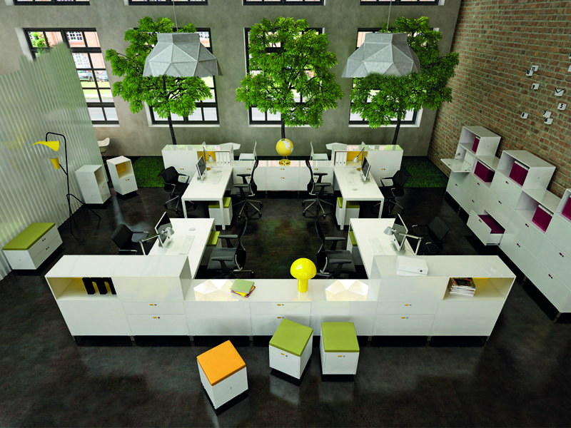 Dieffebi Металлический модульный шкаф для хранения вещей с замком Dotbox sun-id-1382832 - Вид №2