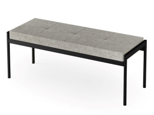 Мягкая скамейка из ткани