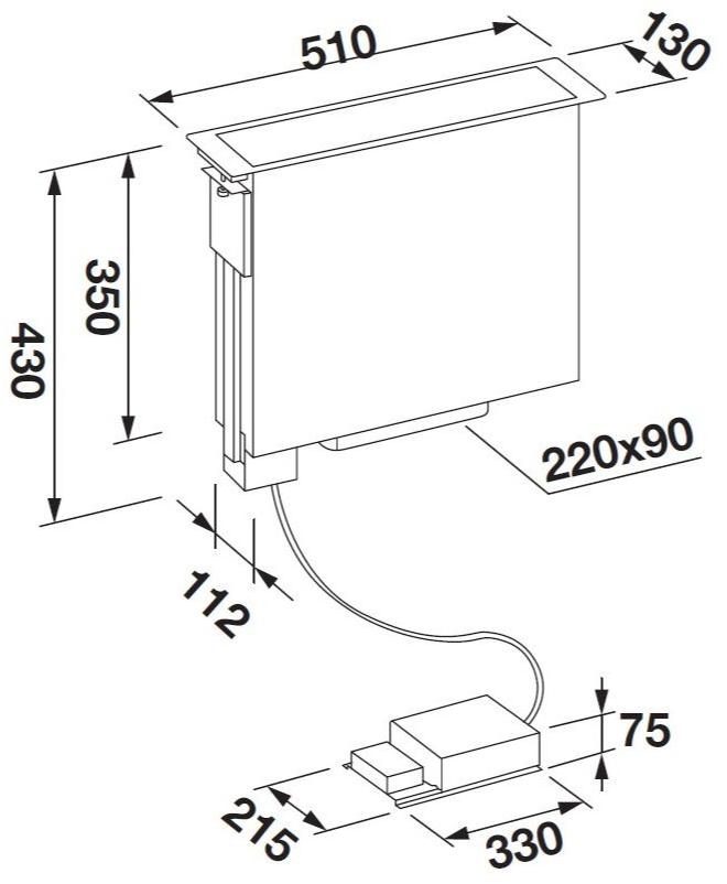 Fulgor Milano Профессиональная вытяжка из нержавеющей стали с сенсорным управлением класса a + Combi set 40 Fphd 51 ts x  - Вид №1