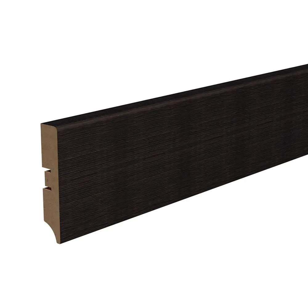 Плинтус напольный КП-202-80 МДФ 16 мм 2.05 м цвет венге КРОНОПРОФИЛЬ STLM-2173442
