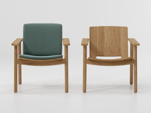 Садовое кресло из тикового дерева с подлокотниками