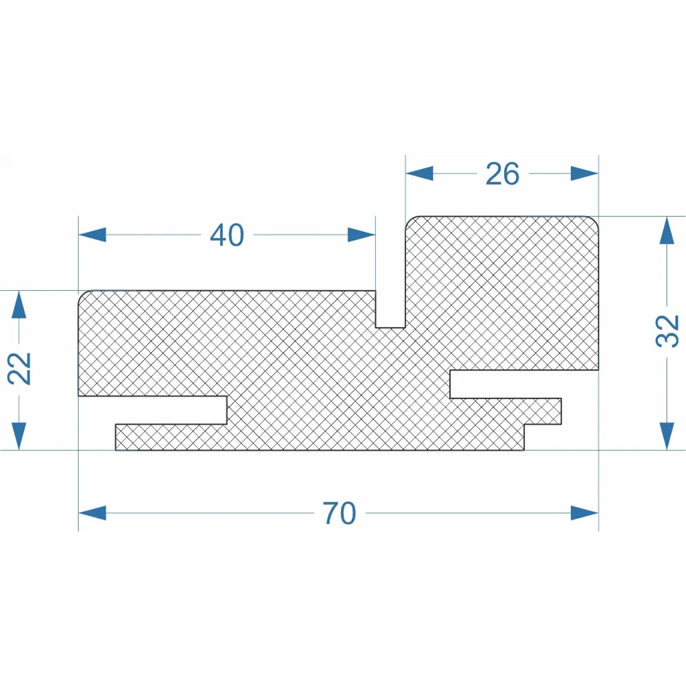Дверная коробка телескопическая Зуари 2070x70x32 мм ПВХ цвет бьянко (2.5 шт.) VFD STLM-2072274 - Вид №1