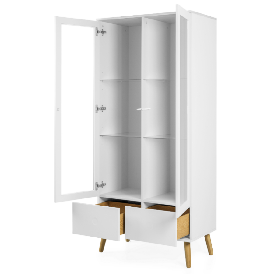 Витрина Tenzo Dot, 175х79х43 см, дуб, белая 1670454 - Вид №4