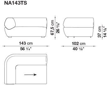 B&B Italia Модульный тканевый диван sun-id-1365656 - Вид №7