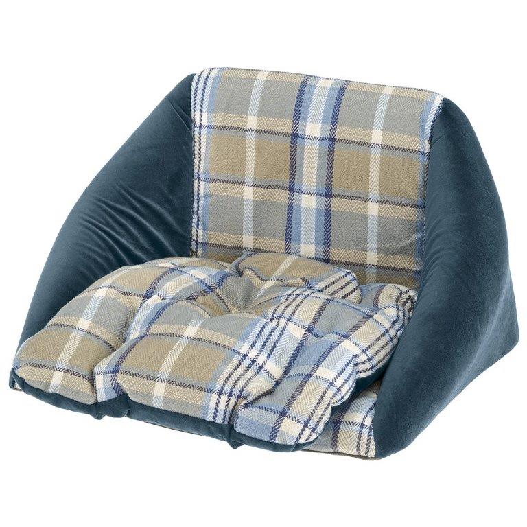 ПР0047065 Домик-трансформер для животных EDINBURGH синий, с двухсторонней подушкой FERPLAST  - Вид №1