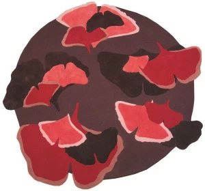 Toulemonde Bochart Круглый шерстяной коврик с цветочным рисунком The designers