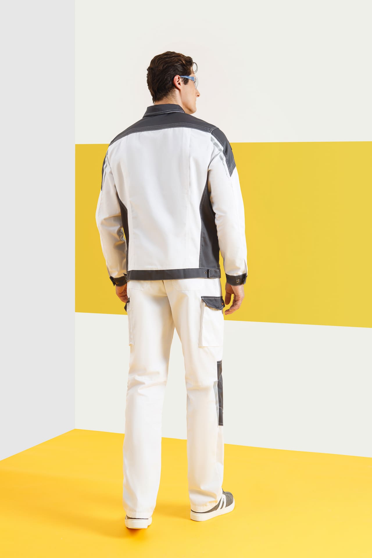 4974826 Костюм  NEW белый графит STATUS  Летняя спецодежда  размер 48-50/182-188  - Вид №7