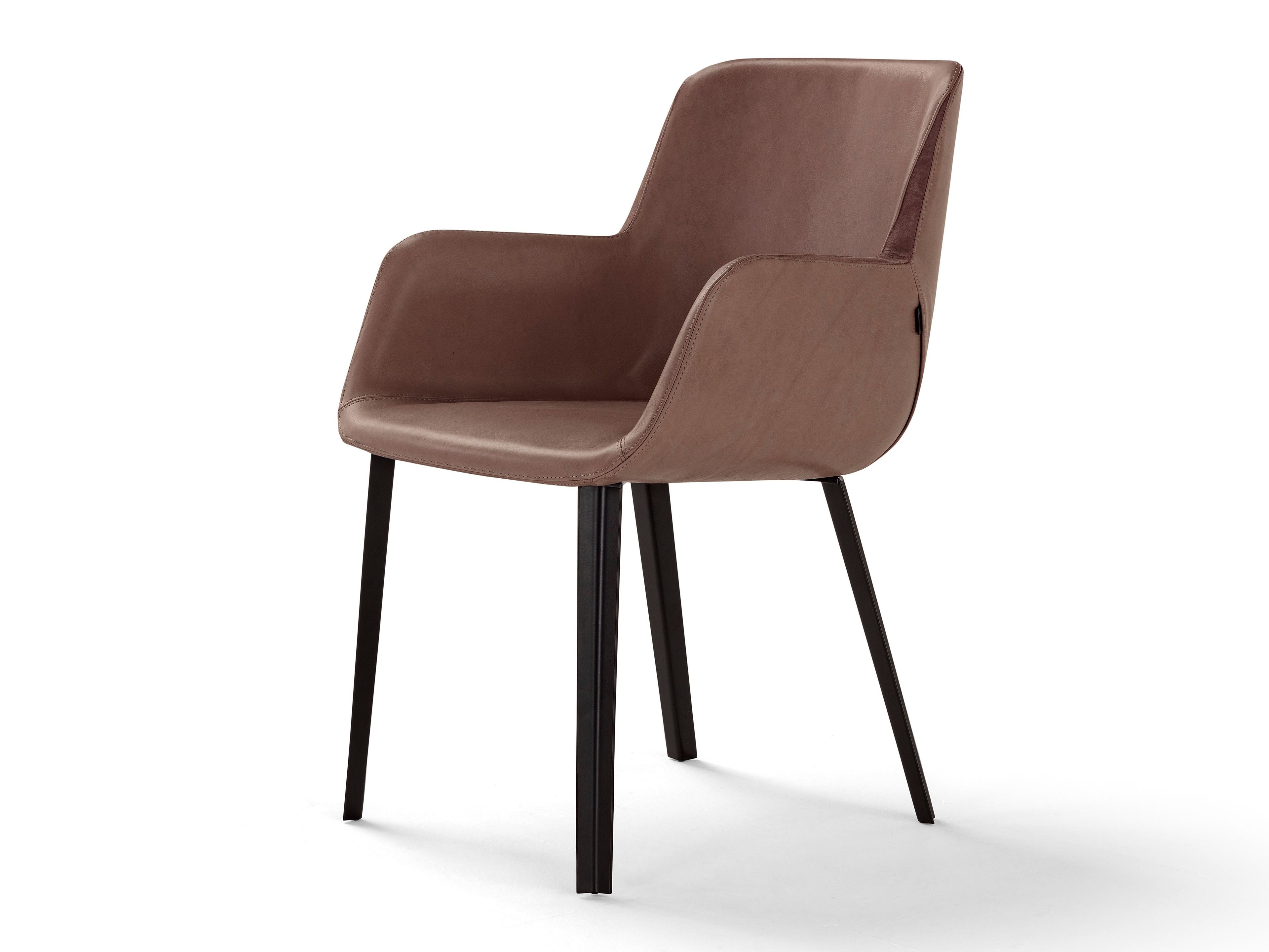 Кожаный мягкий стул с подлокотниками Amura Panis ARCH-00018313 - Вид №5