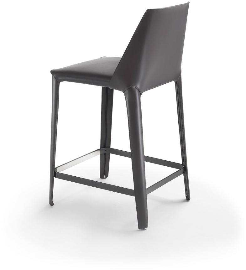 Flexform Высокий кожаный табурет со спинкой Isabel sun-id-1361467 - Вид №2