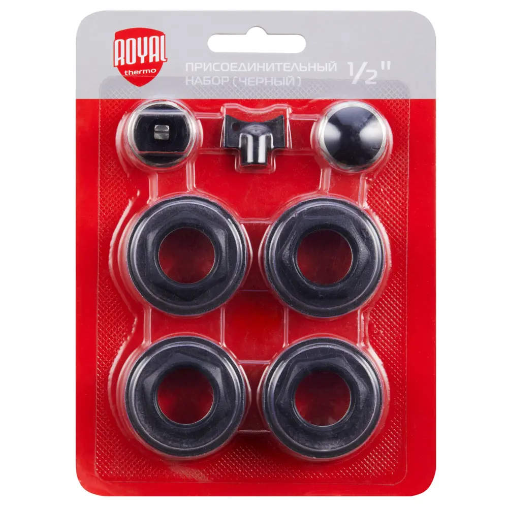 Монтажный комплект для радиатора Royal Thermo 1/2" сталь черный 7 шт. 81979345 STLM-2017549 