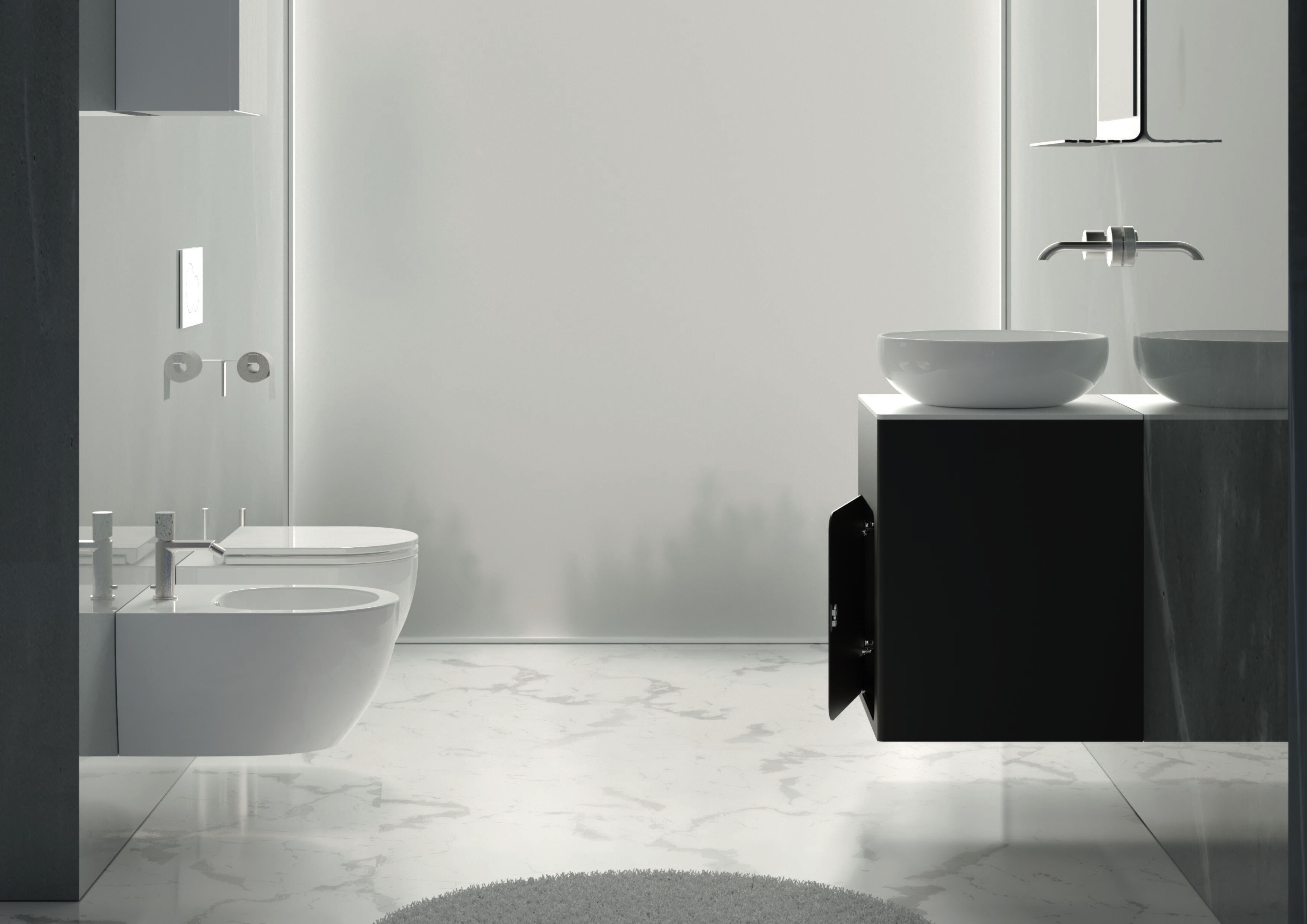 Компактное керамическое подвесное биде GSG Ceramic Design Like ARCH-00002807