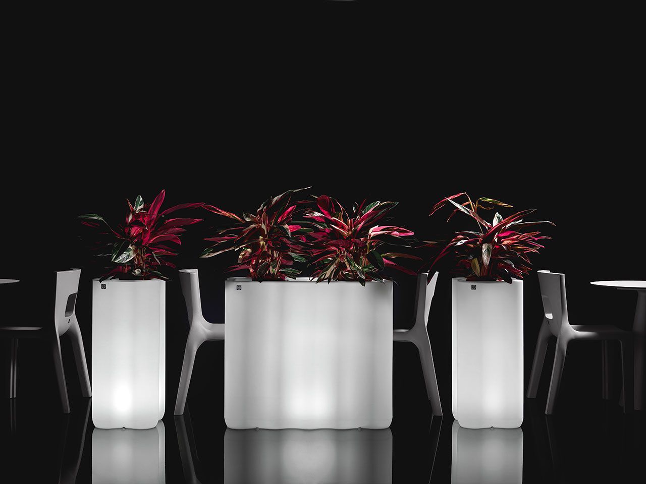 Прямоугольная светящаяся плантатор из полиэтилена Lyxo Design NEBULA ARCH-00075932 - Вид №1