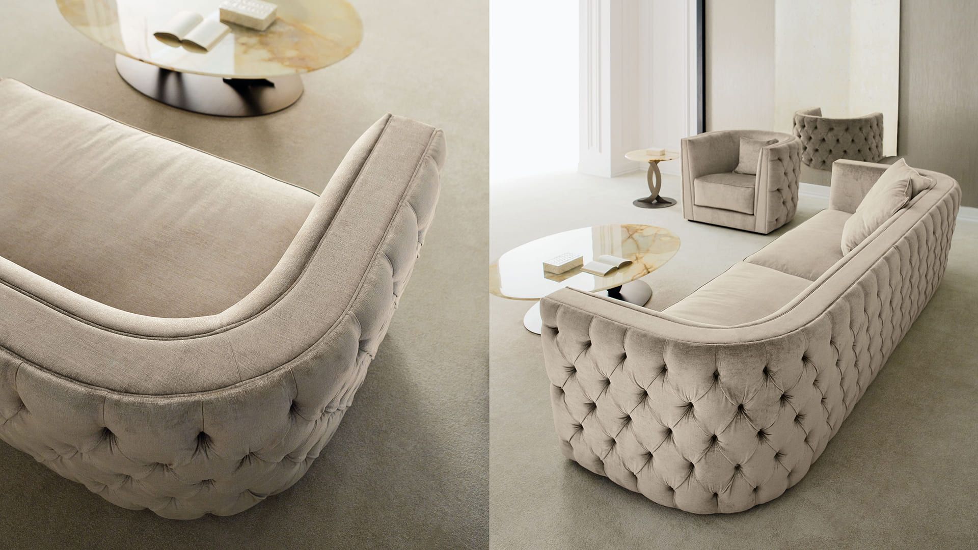 Капитонный диван OPERA CONTEMPORARY LEANDRO ARCH-00114418 - Вид №4