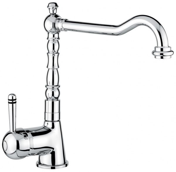 40516BС Смеситель Laguna 40516 для кухни, цвет белый-хром EMMEVI