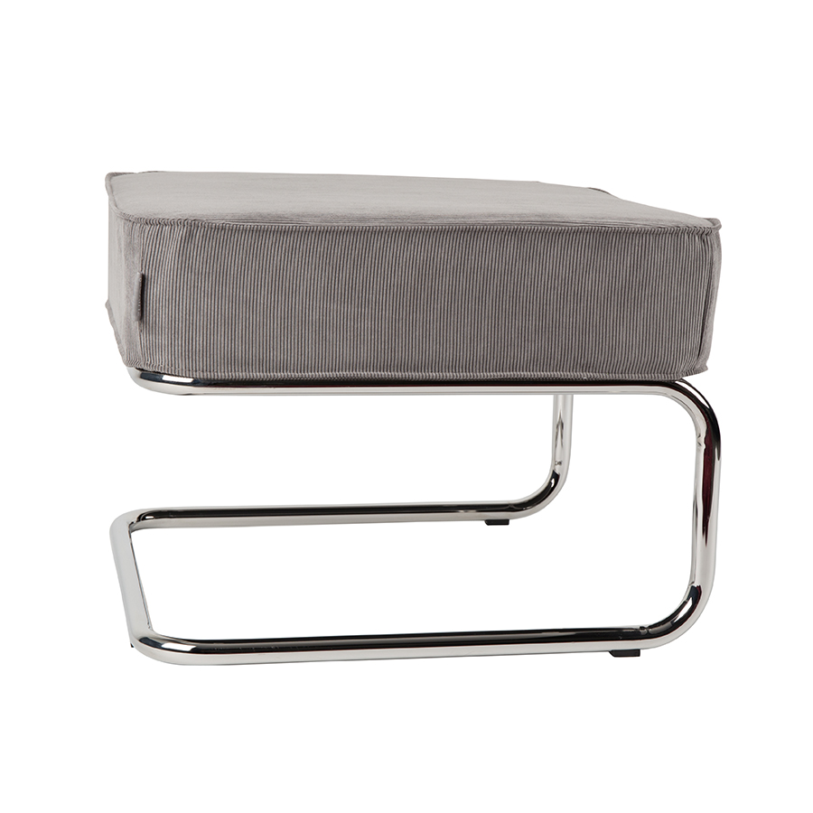 Пуф для ног Lounge Ridge Rib светло-серая Zuiver 3300022 - Вид №1