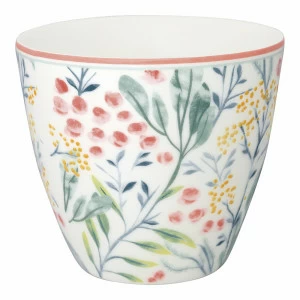 Стакан "Megan white" LE-VILLAGE ЦВЕТЫ 224141 Белый;голубой;розовый