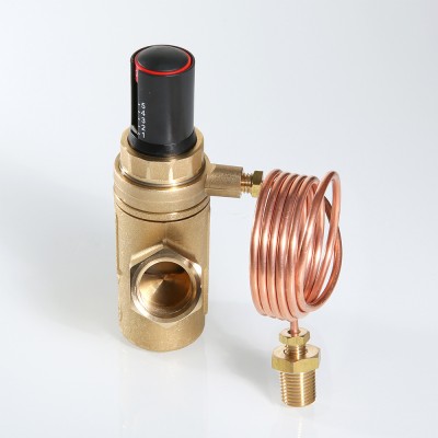 VT.043.G.0702 Автоматический регулятор перепада давления регулируемый Valtec 1 1/4”, 10-60 кПа, 15-6000 л/ч, с имп. трубкой 1 м  - Вид №2