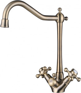 Смеситель ZorG Sanitary ZR 515 YF BR для кухонной мойки, бронза