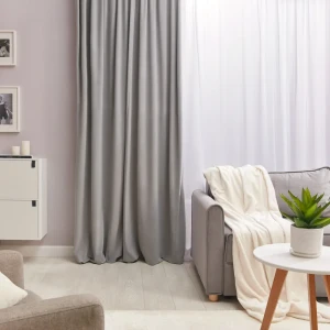 Штора на ленте Inspire Enaelle 200x280 см цвет серый Granit 3