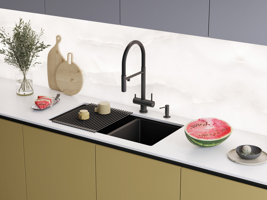 Кухонная мойка Taki 85-2-LB-U/IF Side LG OMOIKIRI 4997038 - Вид №2