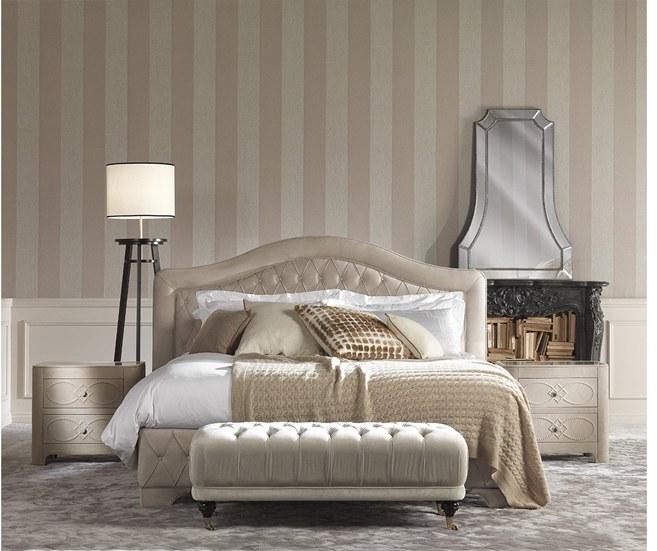 Gianfranco Ferré Home Кожаная кровать King size с мягким изголовьем sun-id-1380671 - Вид №1