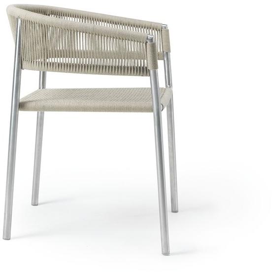 Ethimo Штабелируемый садовый стул из веревки Kilt Kisa00cg0 - Вид №2