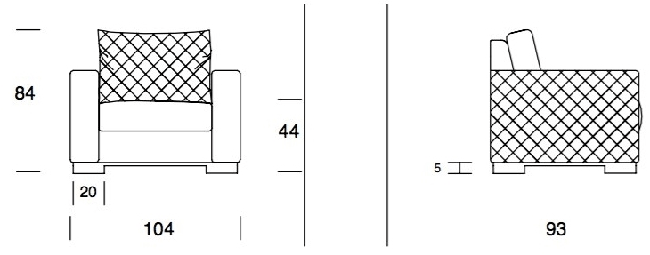 Former In Italia Бархатное кресло с подлокотниками Parioli sun-id-1434538 - Вид №1