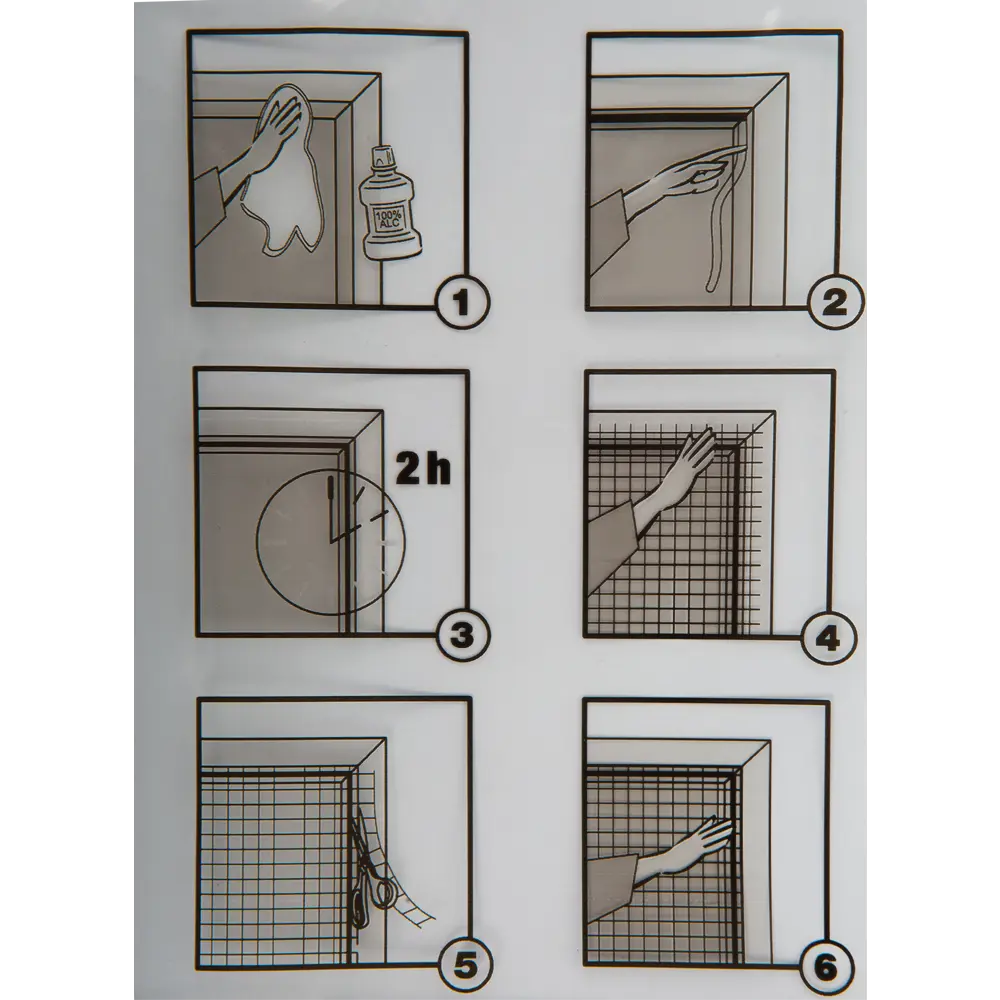 Самоклеящаяся москитная сетка Artens для окон 100×100 см 82276473 STLM-0023827 - Вид №4