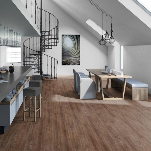 Виниловый ламинат Tarkett New Age Sense Дуб с брашью (Текстурированная) 914,4х152,4/101,6 мм 1000901209 - Вид №2