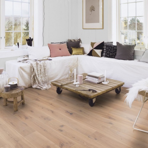 Массивная доска Boen Solid Plank Traditional Белый 162 Live Natural Дуб Рустик (Гладкая) 800-2220х162 мм EICB4MWD - Вид №7