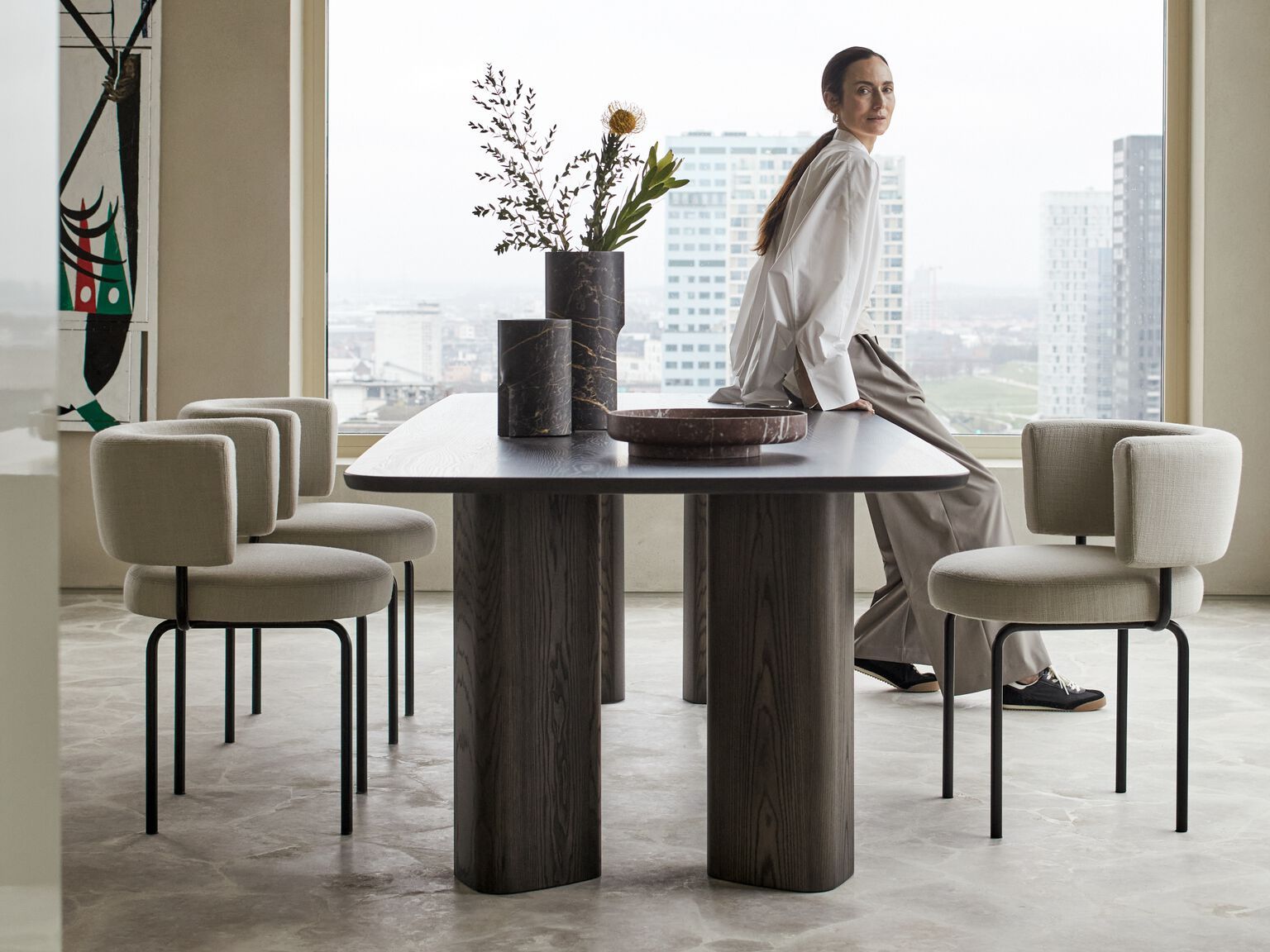 Прямоугольный обеденный стол из массива дерева more Oso ARCH-00128627 - Вид №5