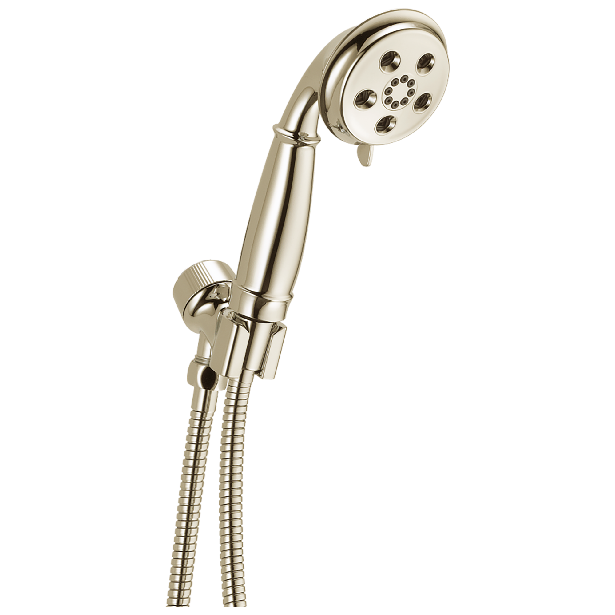 54433-PN-PK H2Okinetic® Ручной душ с креплением для душа с 3 настройками Delta Faucet Universal Showering Полированный никель 