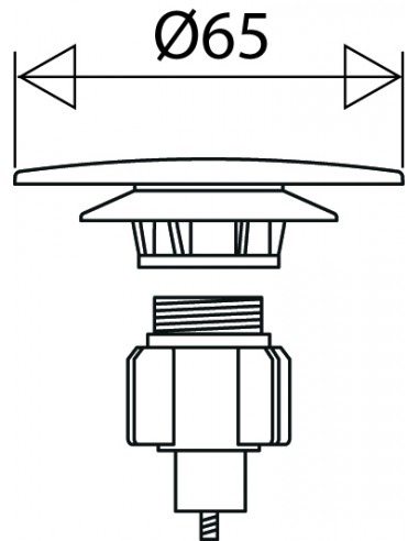 043400 000 01  Запорный вентиль цифровой диам. 65 мм, нержавеющая сталь Valentin  - Вид №2