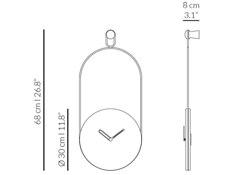 Деревянные настенные часы NOMON Pendulums ARCH-00058542 - Вид №6