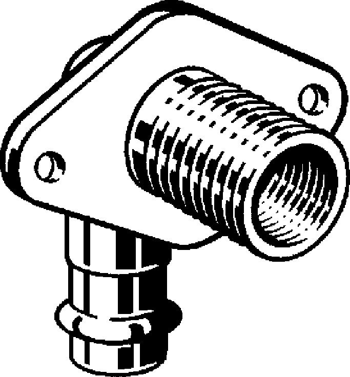 279 301 Модель 2232.1 Трубопроводные системы  Sanpress  Водорозетки для прохода через стену Santreyd  - Вид №1