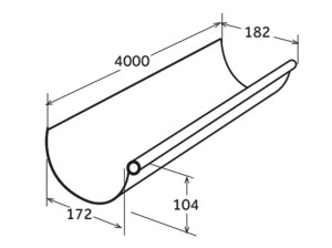 ПВХ желоба модель 133