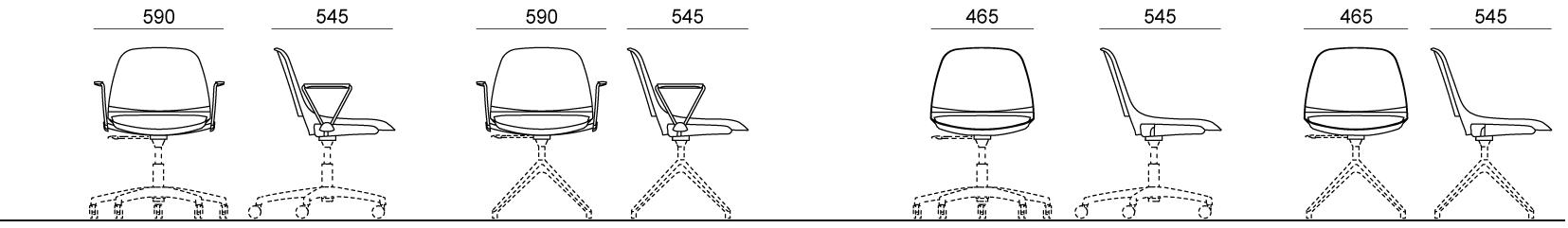 Diemmebi Стул на козелке с интегрированной подушкой Eclipse sun-id-1448665 - Вид №1