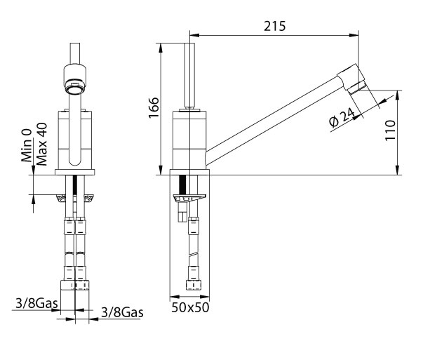 157320PN00 Смеситель Bandini Coco Santreyd - Вид №1