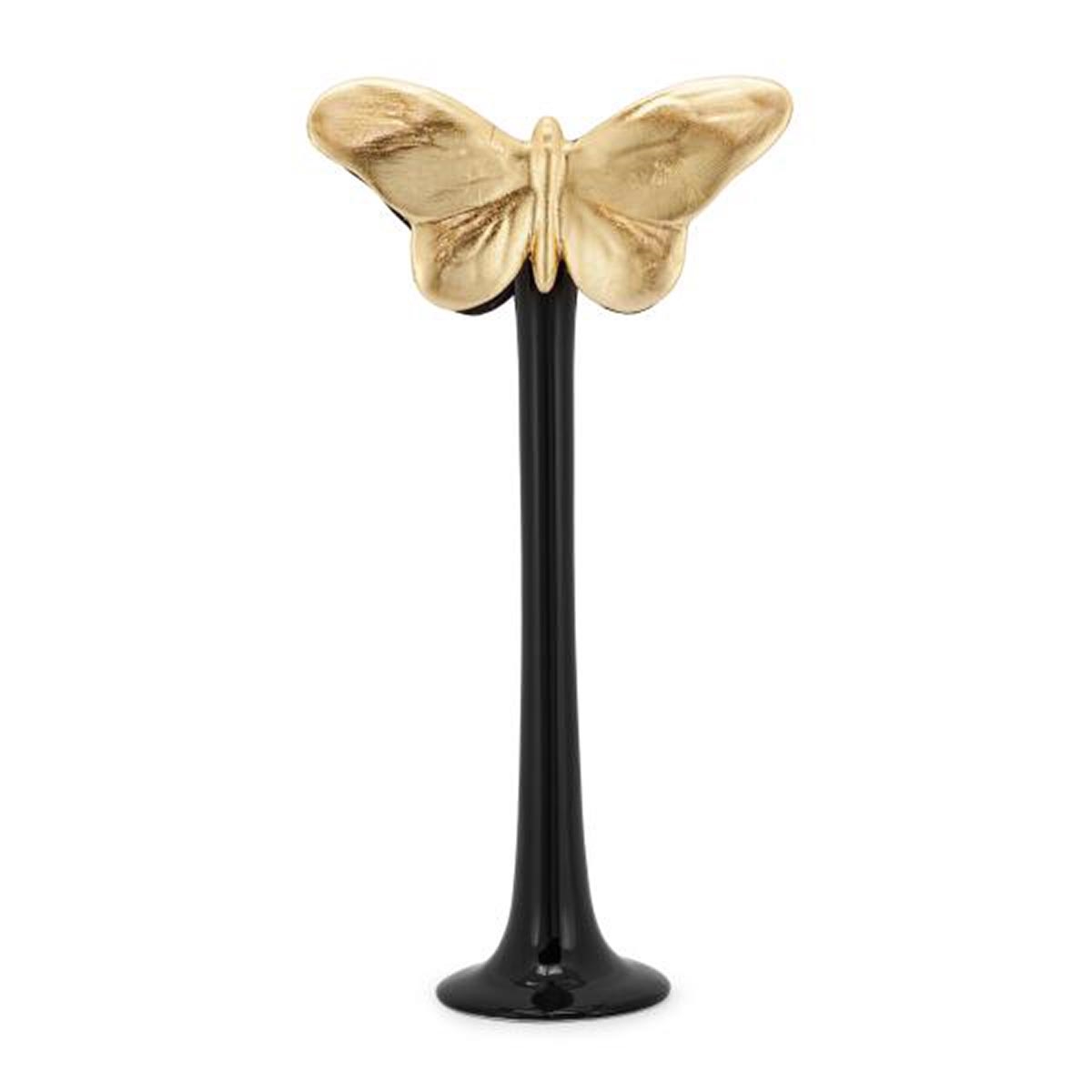 300069-18 ABHIKA ПОДСВЕЧНИК БАБОЧКА WHITE/GOLD  - Вид №3