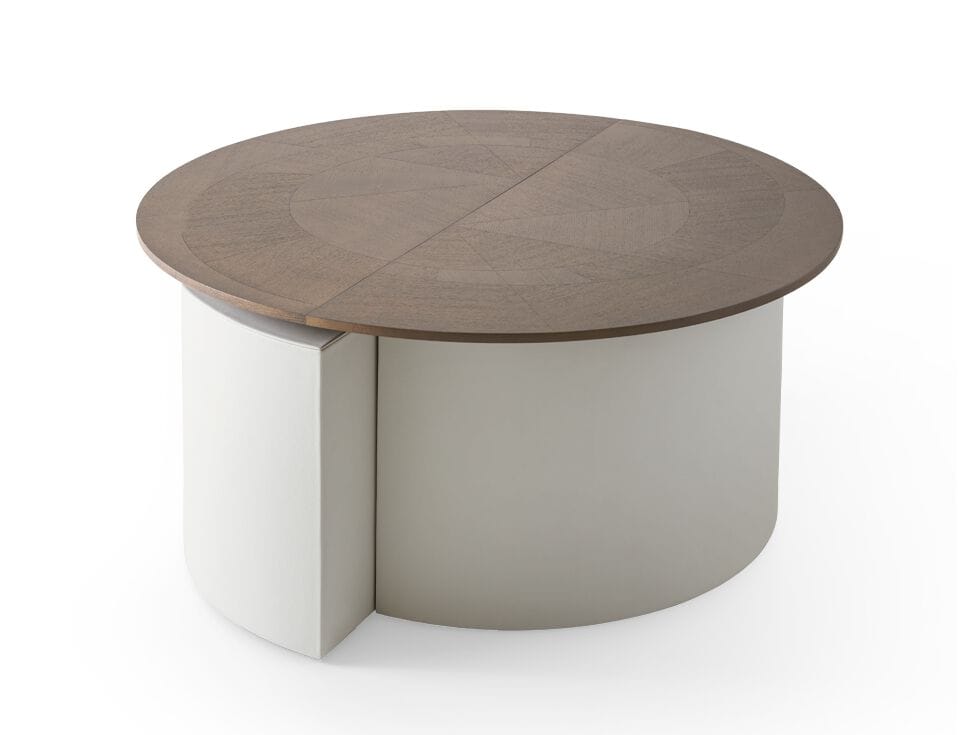 Модульный журнальный столик из кожи и HPL Giorgetti Tiber &amp ARCH-00104725