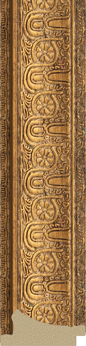 BY 1283 Зеркало с фацетом в багетной раме - медный эльдорадо 73 mm EVOFORM Exclusive - Вид №2