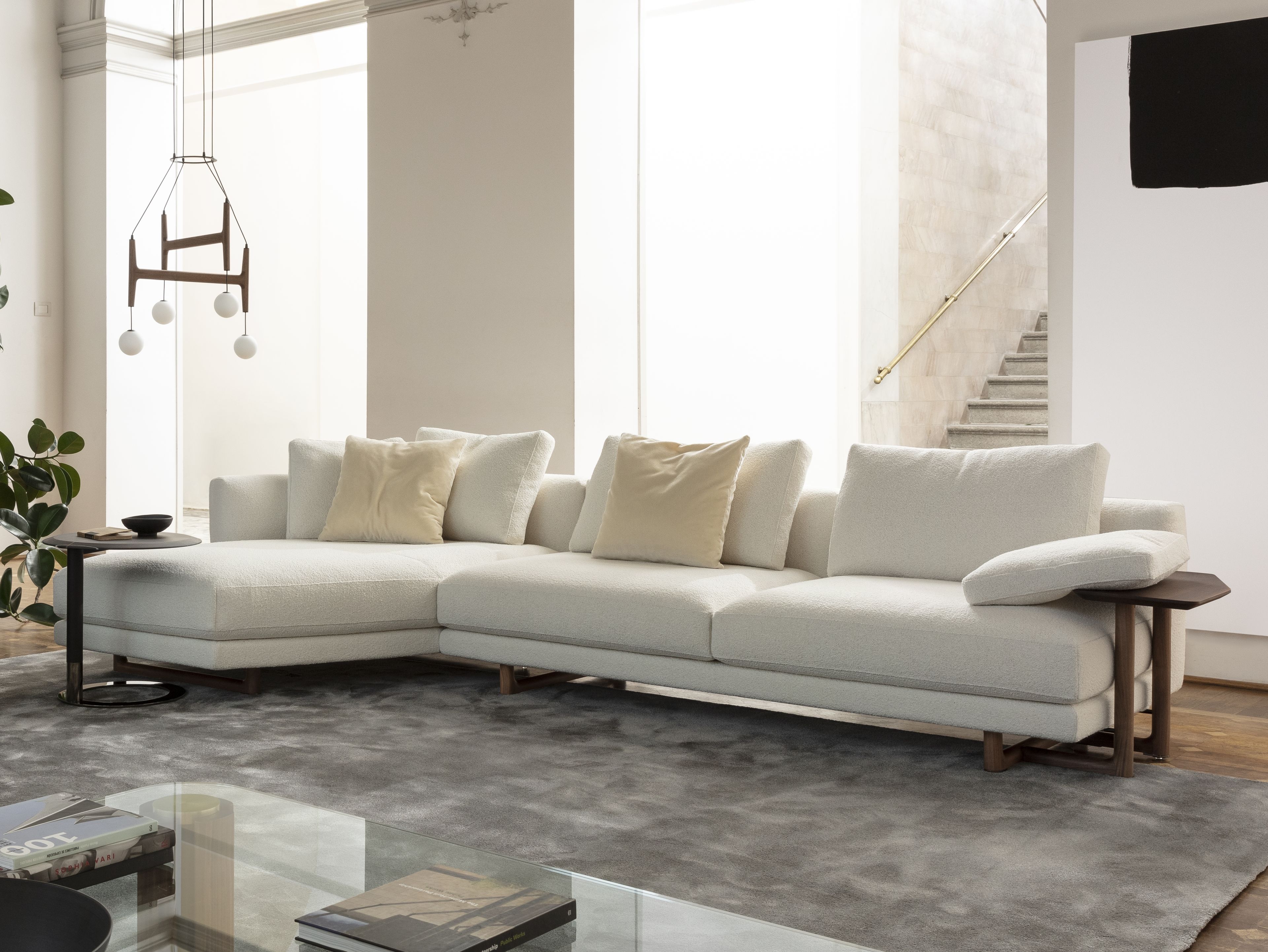 Тканевый диван с полуостровом Porada двадцать ARCH-00059661